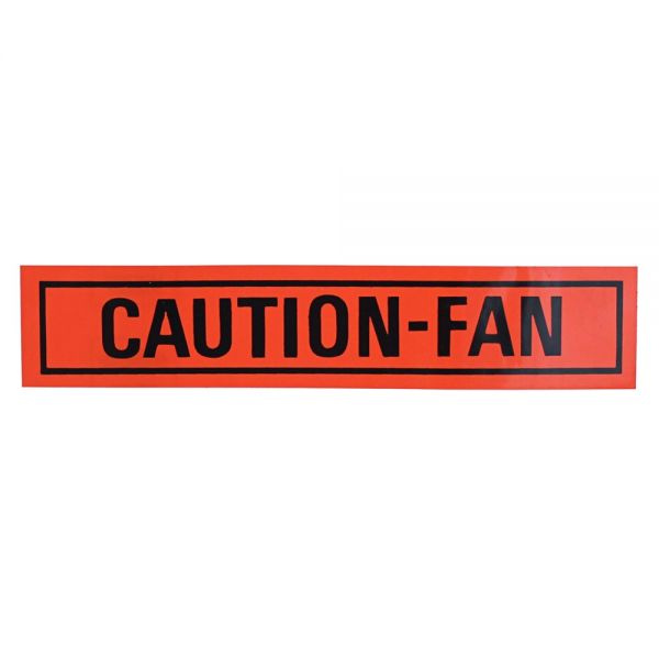 Aufkleber Kühlsystem "Caution Fan"