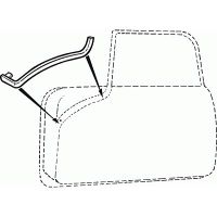 Innere Türdichtung vorne oben, Paar Bj. 55-56-57 Innere Türdichtung vorne oben, Paar Bj. 55-56-57