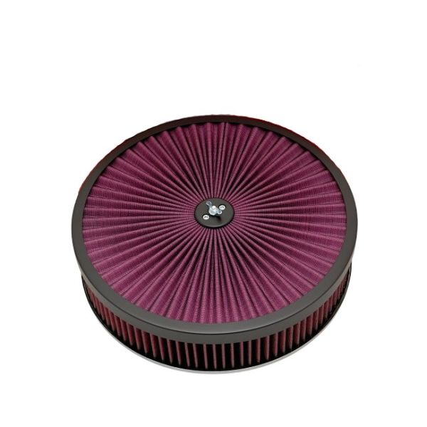 Luftfilter 356 x 76 mm m. K&N ähnlichem Top & Off-Set Base