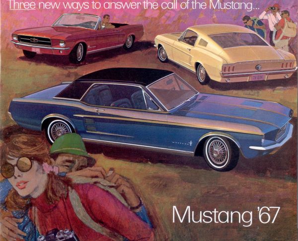 Verkaufsprospekt Mustang, Bj 67