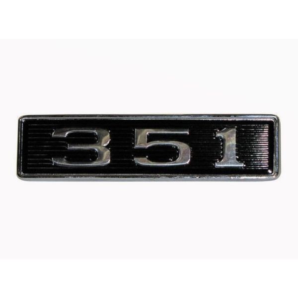 Emblem Lufthutze Motorhaube, "351"