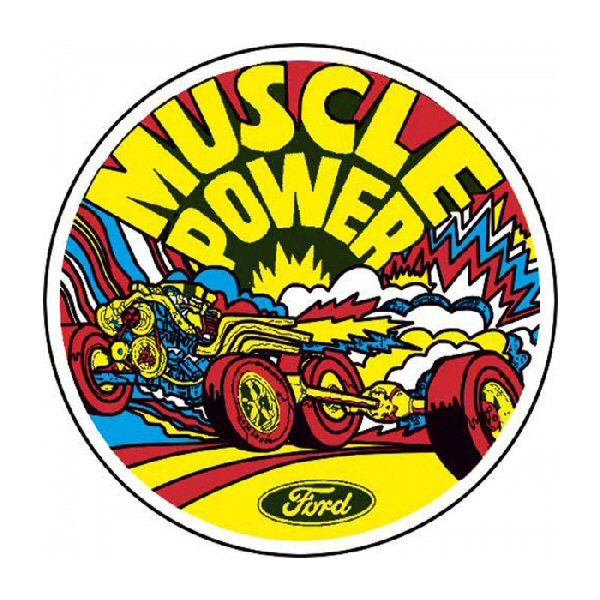 Aufkleber "Muscle Car Power"