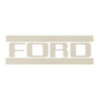 Aufkleber Ladeklappe, "FORD", weiß, Bj 53-72 Aufkleber Ladeklappe, "FORD", weiß, Bj 53-72