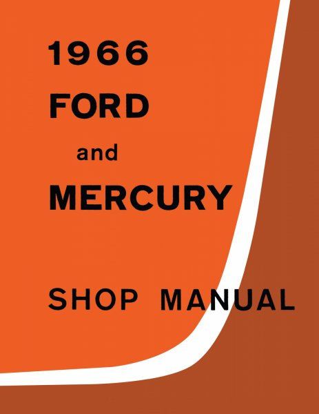 Buch Shop Manual, Ford & Mercury Modelle, Bj 66