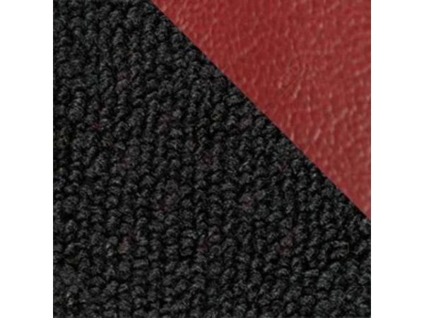 Teppich, schwarz/rot, Cabrio, Mach I & Shelby, Bj 69-70