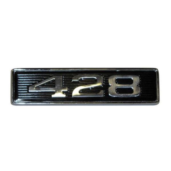 Emblem Lufthutze Motorhaube, "428"
