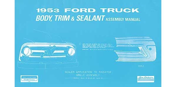 Karosserie, Zierrat, Dichtungen Anleitung Ford Pick Up 1953