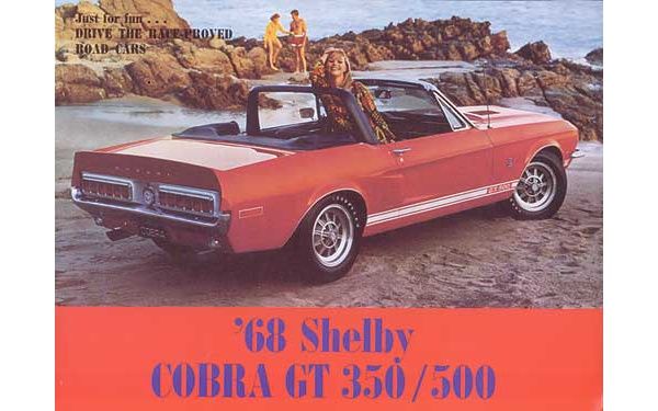 Verkaufsprospekt Mustang Shelby, Bj 68