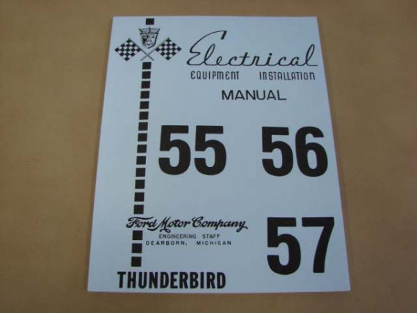 Ford Thunderbird elektrische Schaltpläne 1955-57