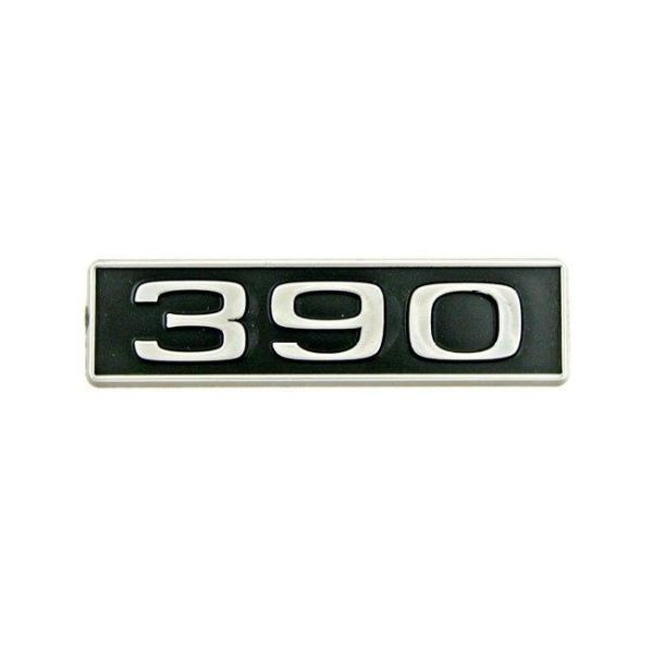 Emblem Lufthutze Motorhaube, "390"