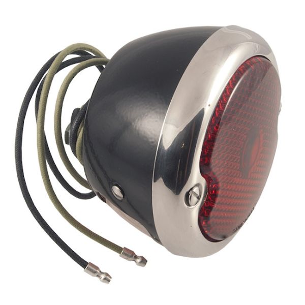 Rücklicht, links, schwarzes Gehäuse, Bj. 33-52