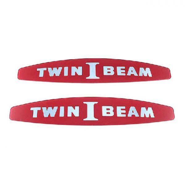 Einlage "Twin-I-Beam" für Kotflügelemblem, Bj. 65-66
