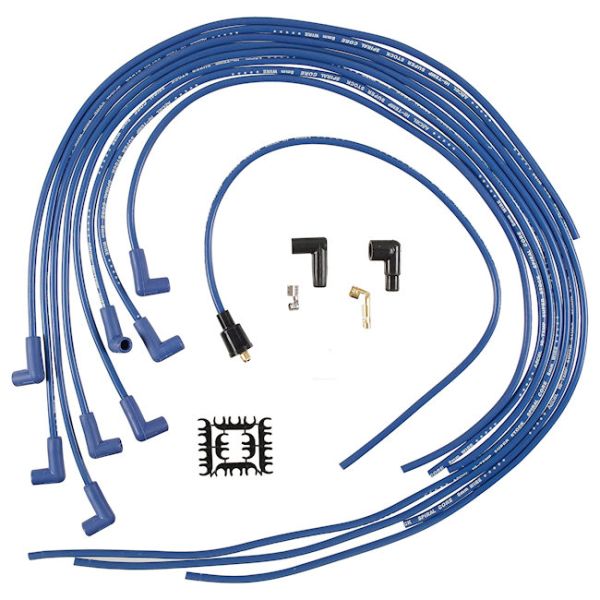 Zündkabelsatz 8 Zyl. Accel, Blau, 90° Zündkerzenstecker (Kupfer)