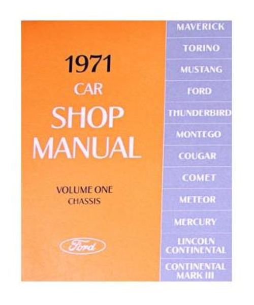 Buch Shop Manual, 5-teilig, Bj.71