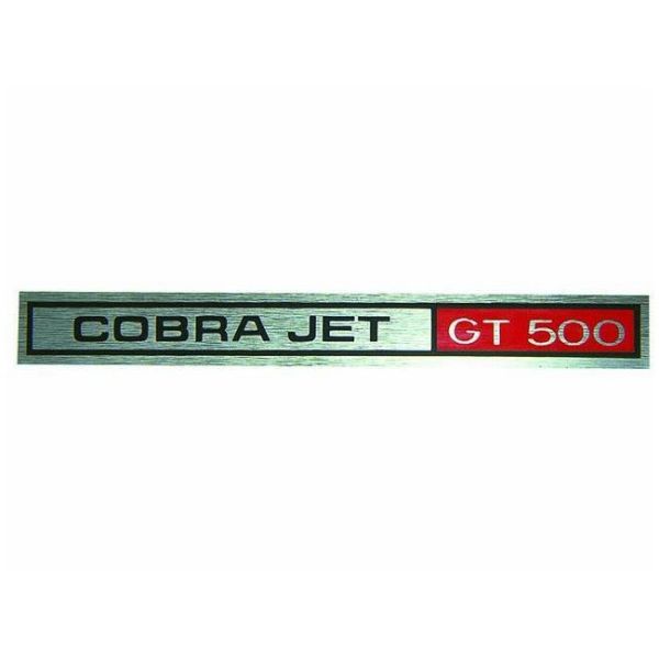 "Cobra Jet GT500", Emblem Armaturenbrettverkleidung, Bj 69-70