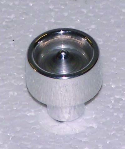 Knopf für Handschuhfach oder Aschenbecher, poliertes Aluminium