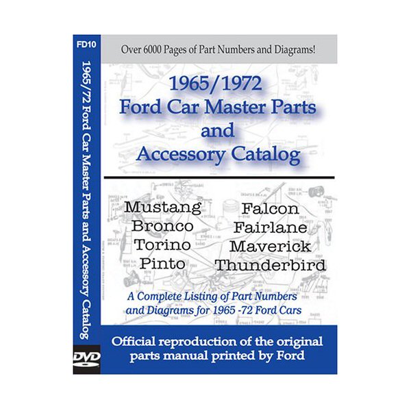Ford Master Parts Catalog Cd 1965 72 Restaurationshilfen Literatur Ford Mustang 1966 Mustang Parts American Classic Parts