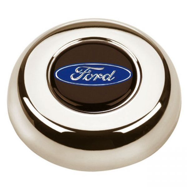 Hupenknopf mit "Ford" Logo, Chrom
