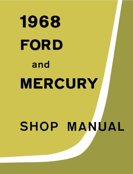 Buch Shop Manual, Ford & Mercury Modelle, Bj 68